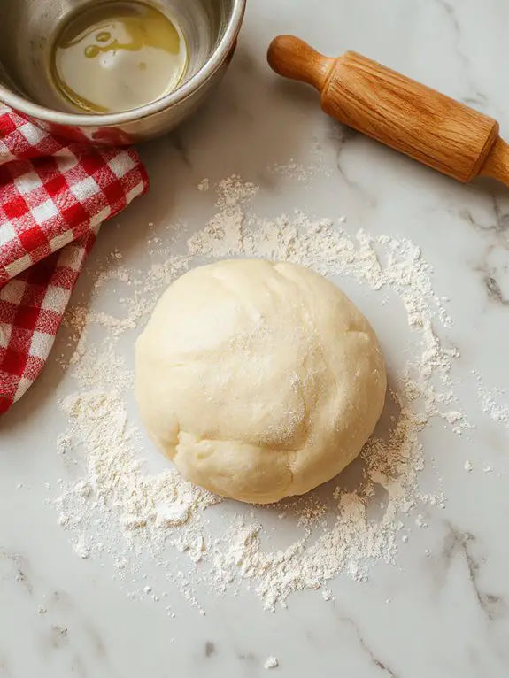 kneading and oven preheating