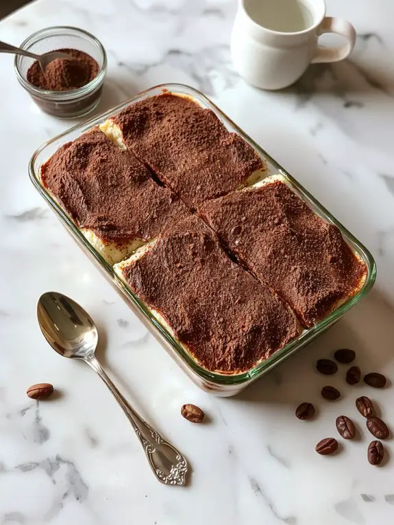 layered coffee dessert