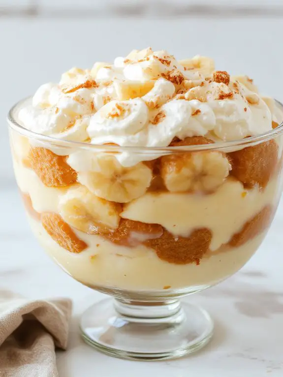 layered creamy banana delight