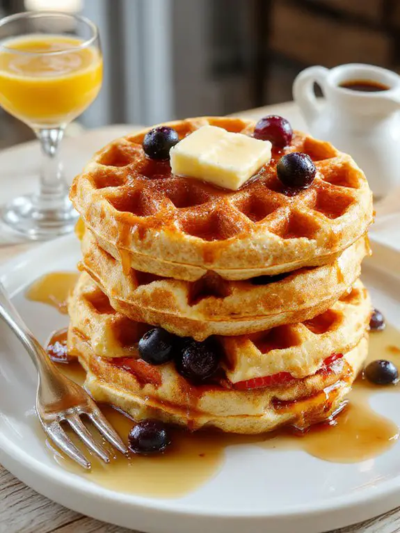 moderate waffle nutritional information