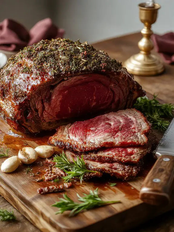 perfect prime rib presentation
