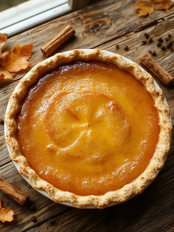 silky smooth pumpkin custard