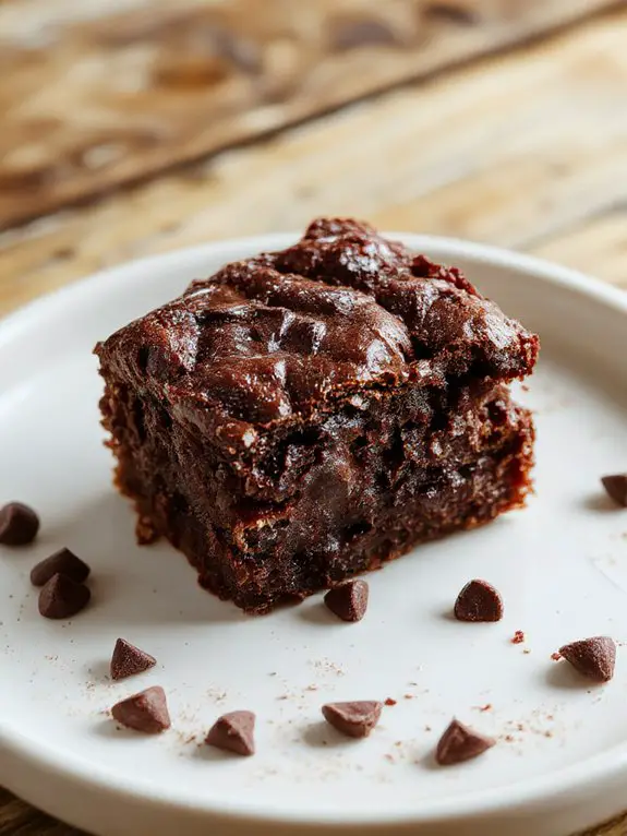 simple fudgy chocolate brownies