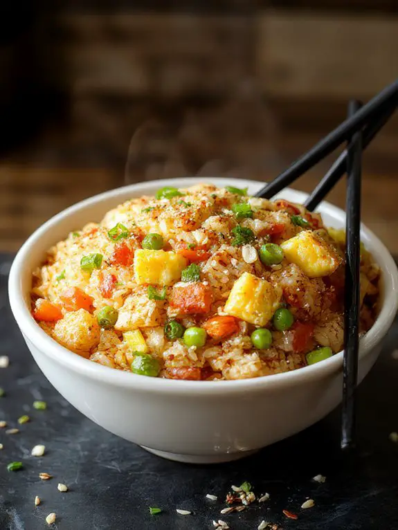 smoky hot pan frying