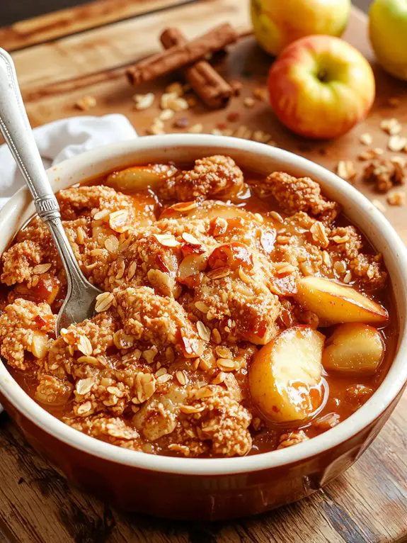 sweet baked apple dessert