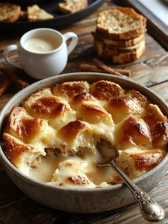 sweet baked bread dessert