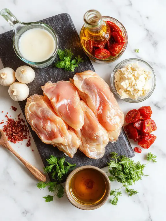 tender chicken cream sauce