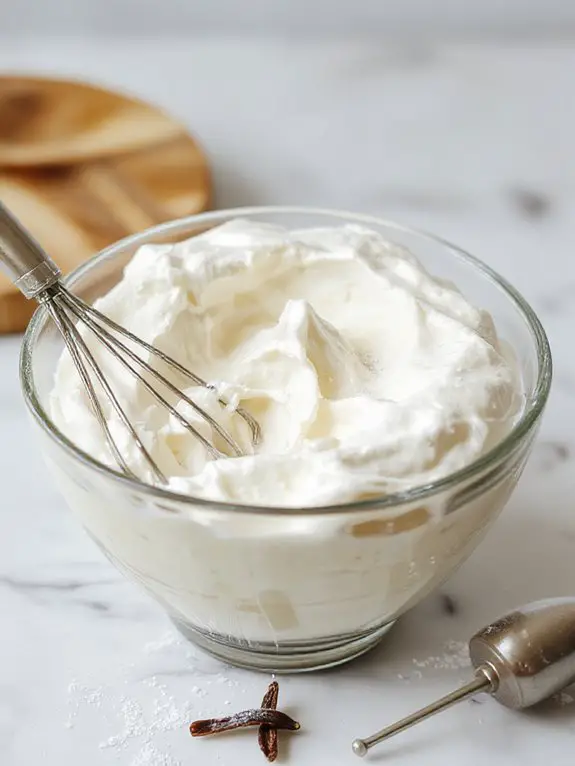 whipped cream nutritional details