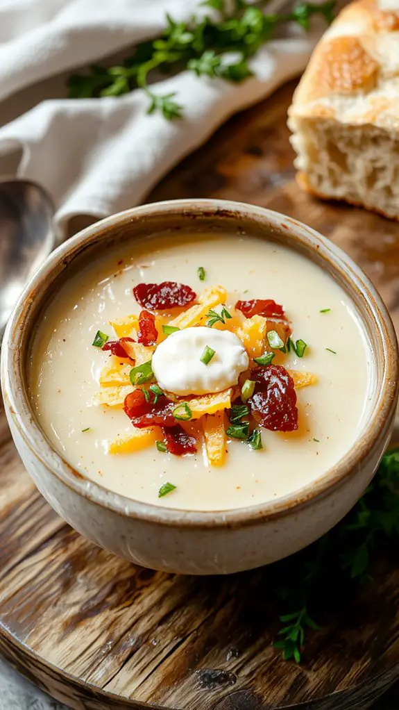 blend cream season garnish