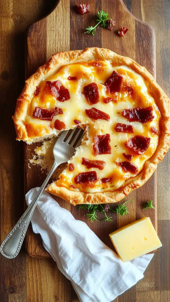 cheesy bacon quiche perfection