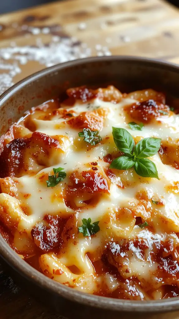 cheesy pasta casserole creation