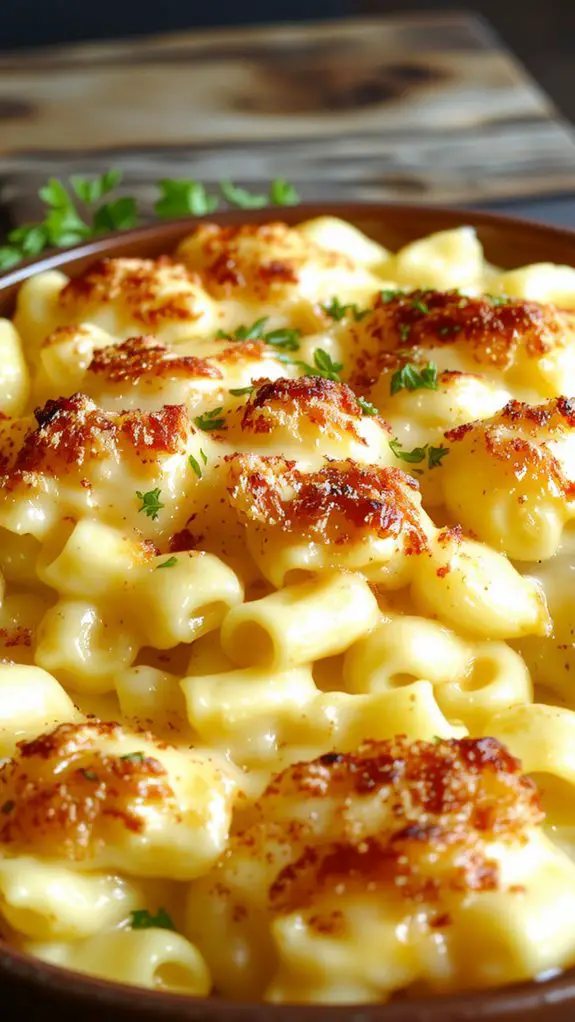 creamy cheese pasta dish