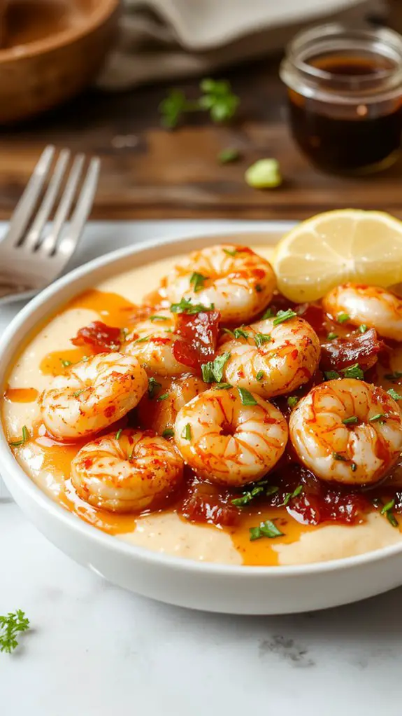 creamy cheesy shrimp grits