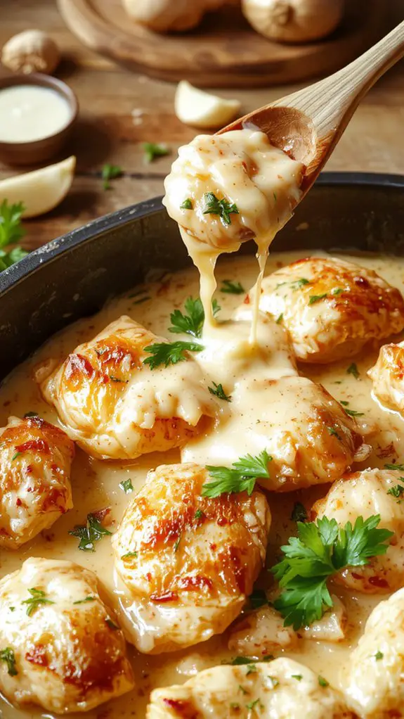 creamy chicken rice dish