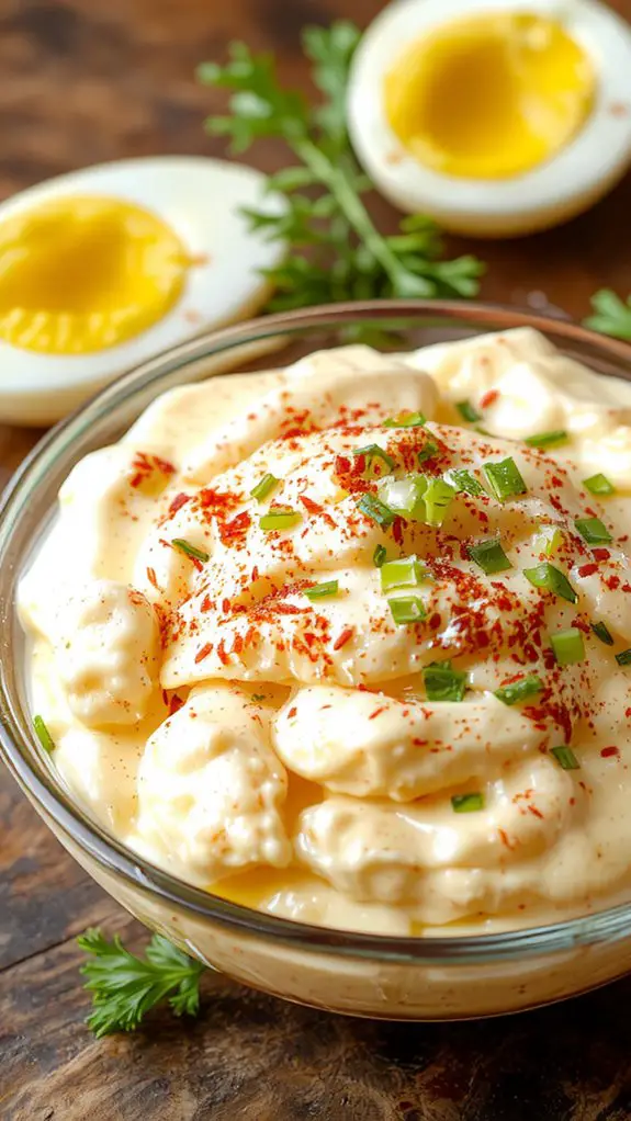 creamy chilled egg salad