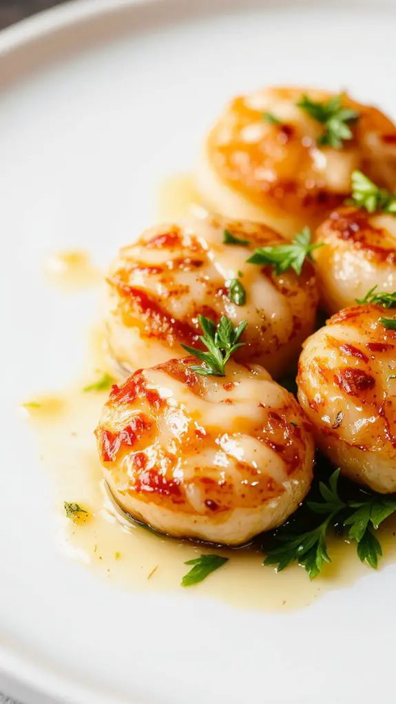 creamy garlic butter scallops