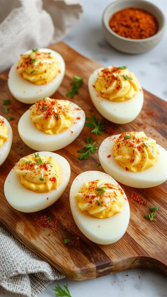 creamy hard boiled eggs