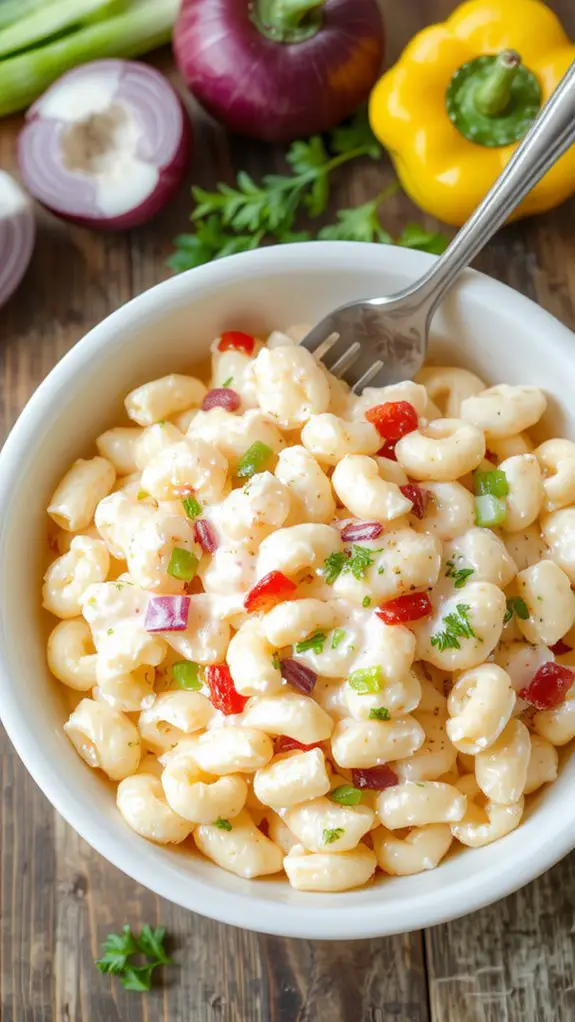creamy macaroni salad steps