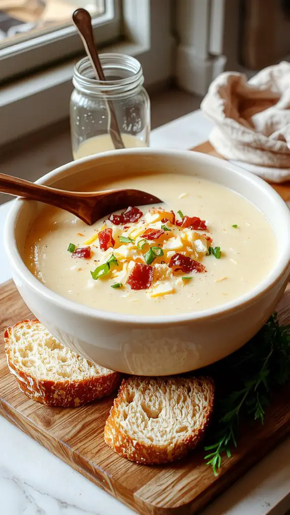 creamy potato soup creation
