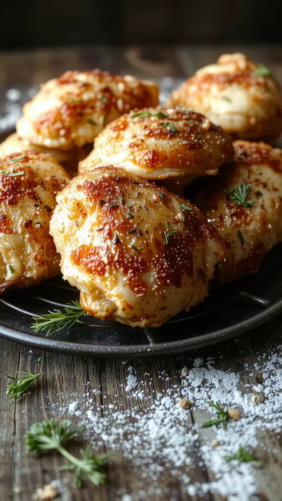 crispy juicy flavorful tender