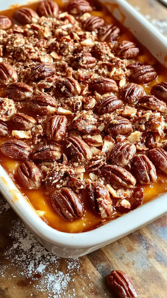 crunchy pecan topping perfection