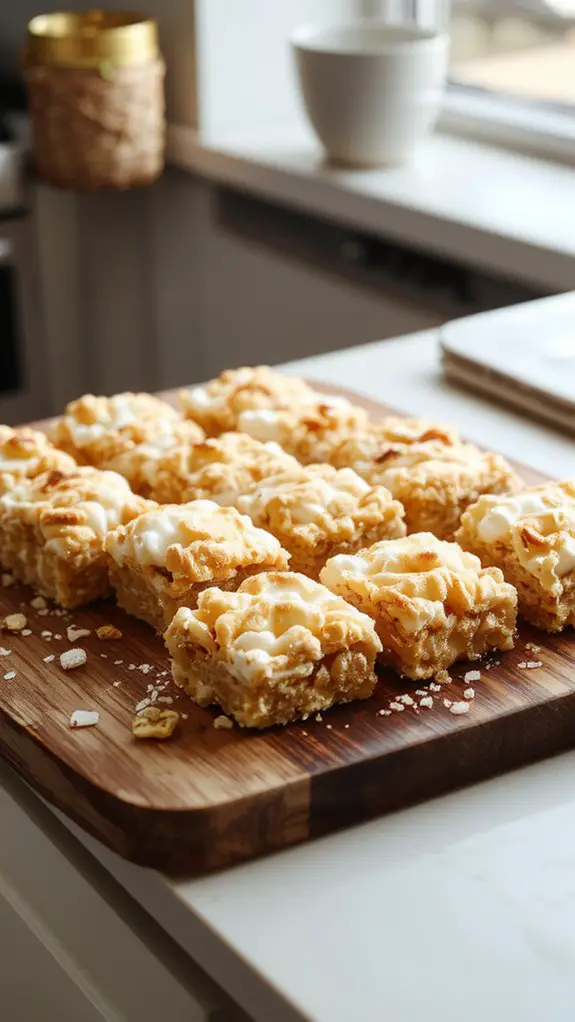 crunchy sweet marshmallow squares