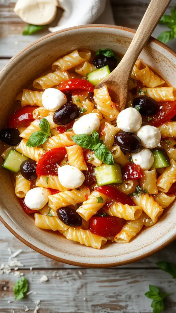 delicious homemade pasta salad