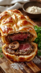 elegant beef pastry dish