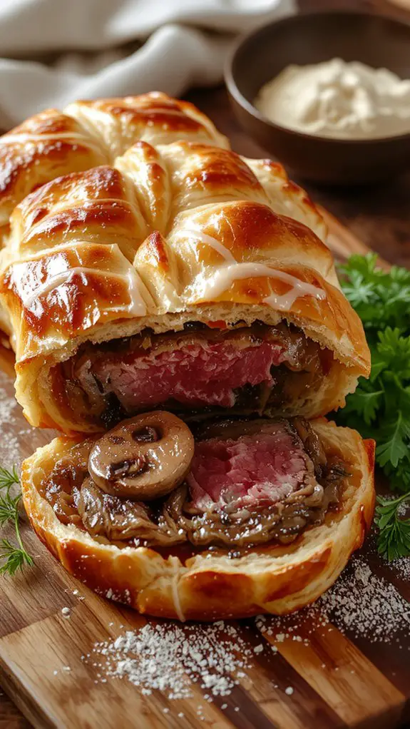 elegant beef pastry dish