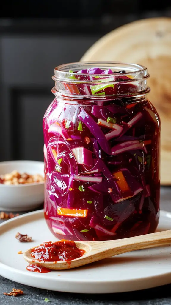 fermented spicy cabbage preparation