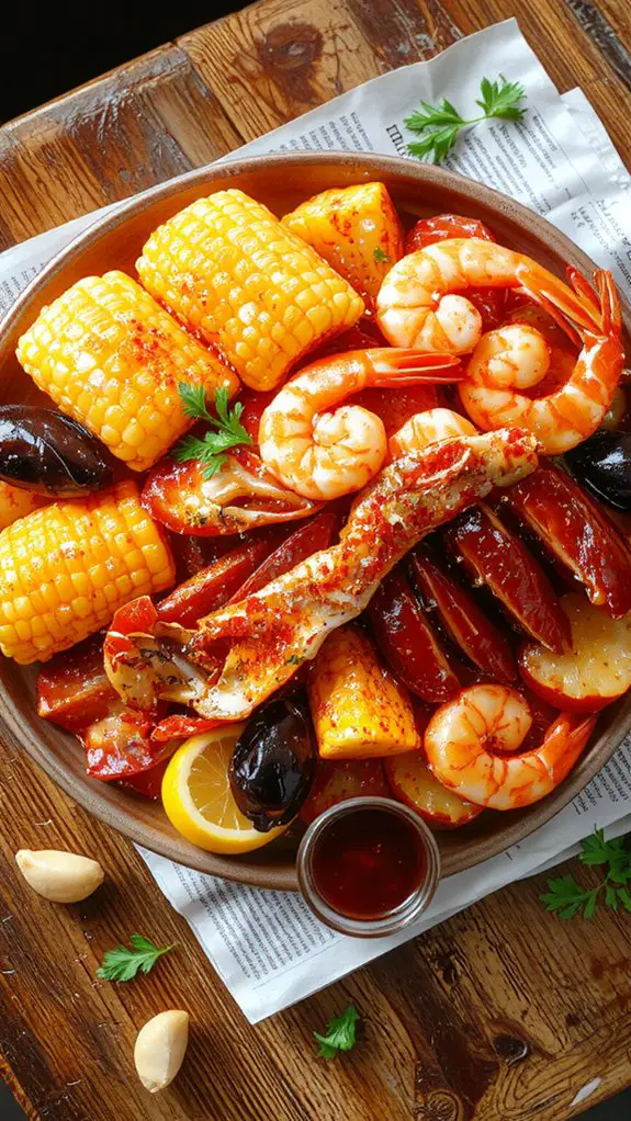 flavorful cajun seafood boil