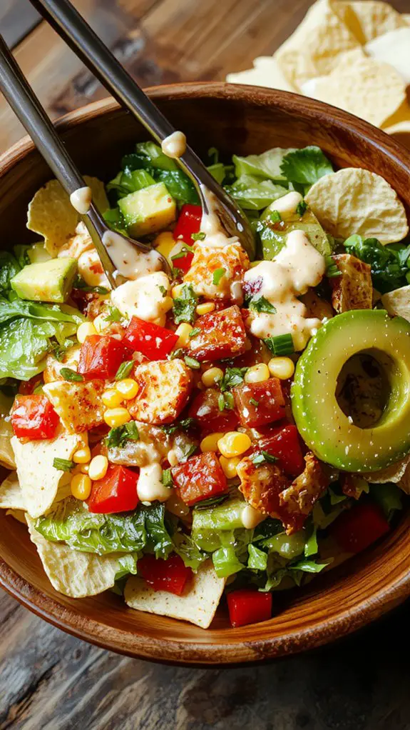 flavorful fresh taco salad