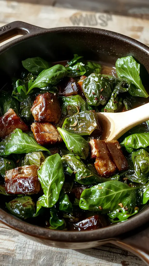 flavorful make ahead collard greens