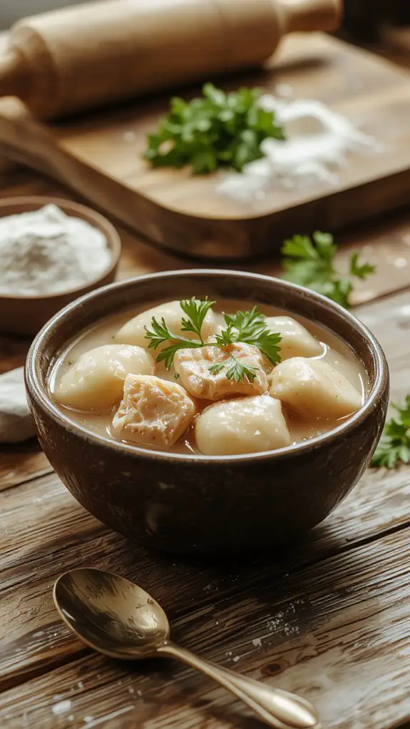 flavorful southern chicken dumplings