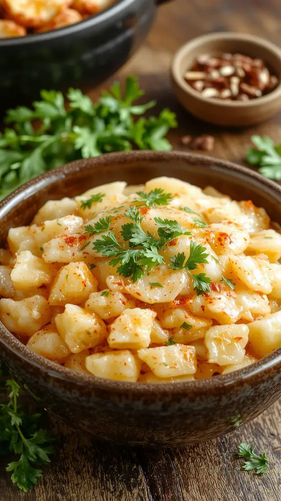 fluff rest serve garnish