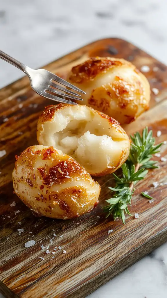 fluffy interior crisp skin