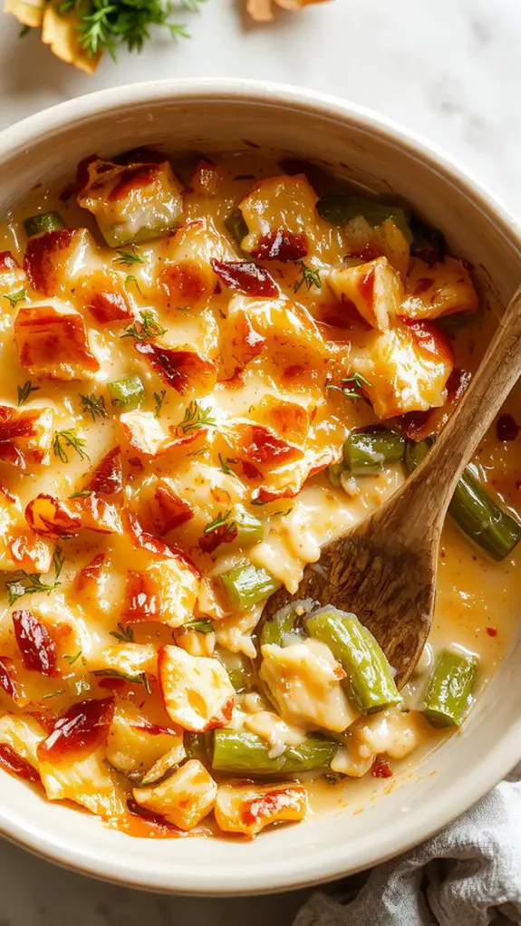 fold transfer top bake