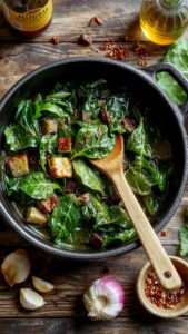 fresh healthy leafy dish