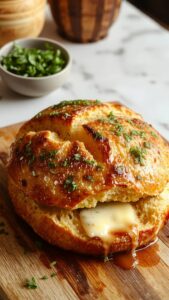 garlic butter cheesy crust