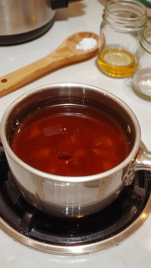 gentle heat dissolves sugar