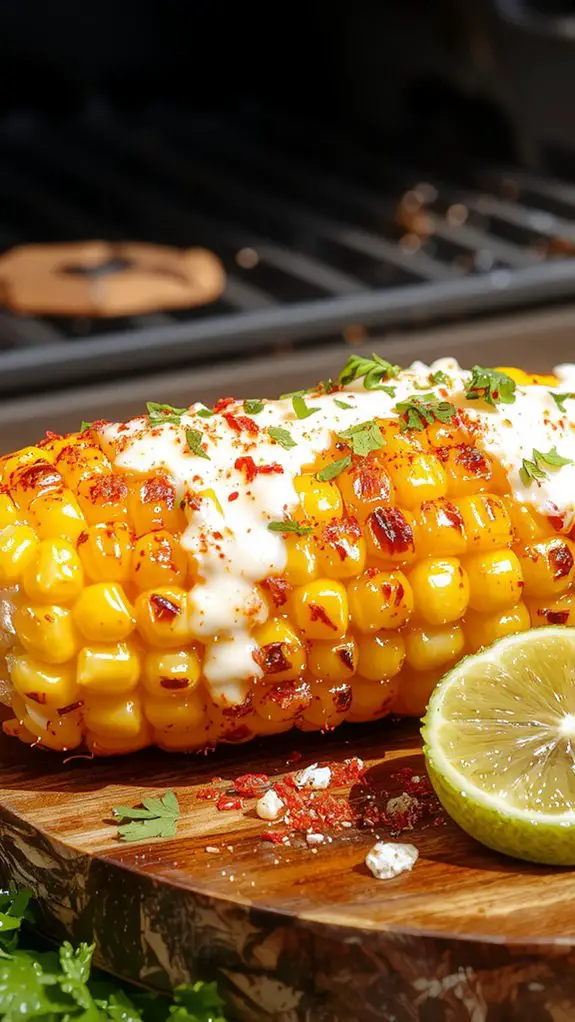 grill coat sprinkle serve