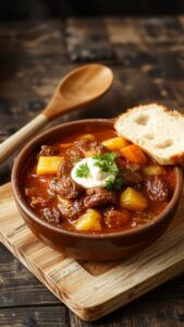 hearty beef stew dish