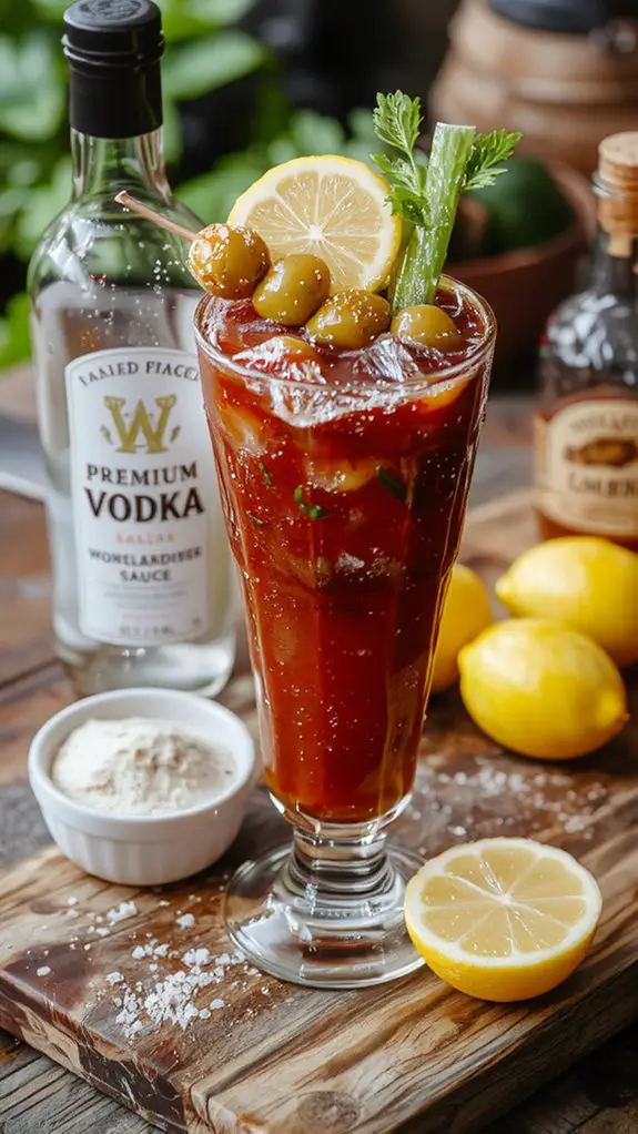 homemade spicy tomato cocktail