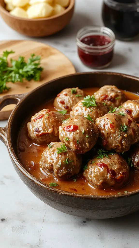 juicy panade meatball sauce