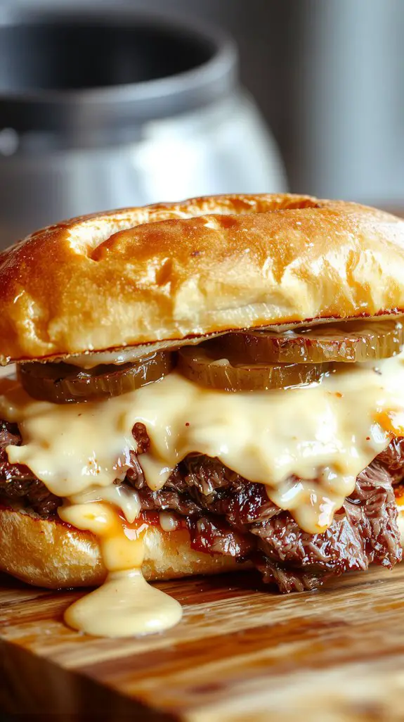 juicy steak sandwich perfection