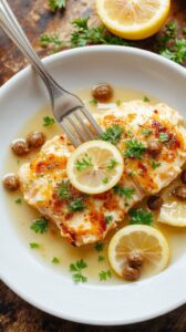 lemon butter chicken dish
