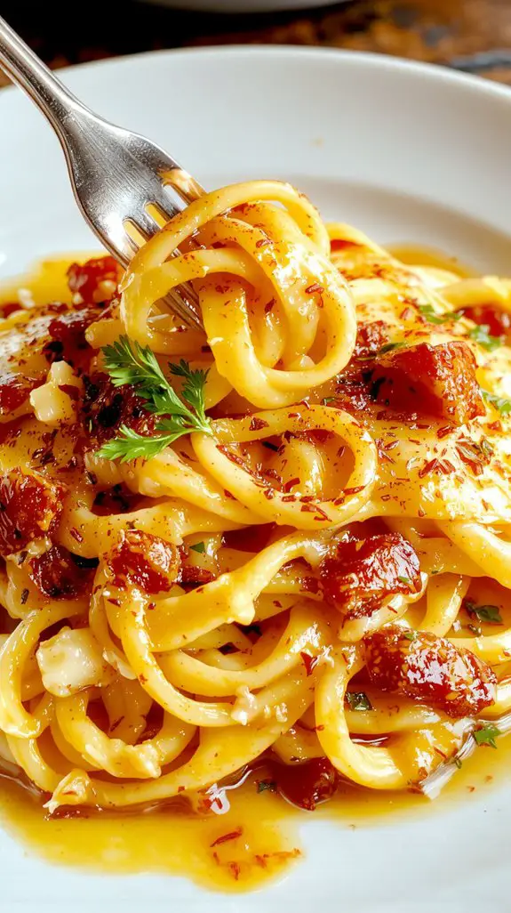 quick egg mixture addition