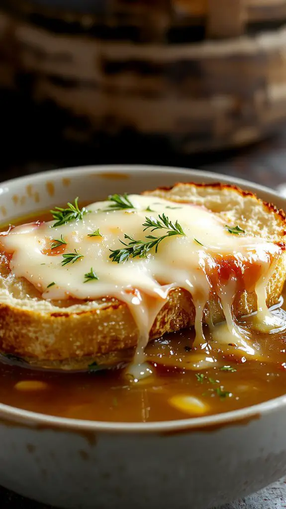 rich caramelized onion soup