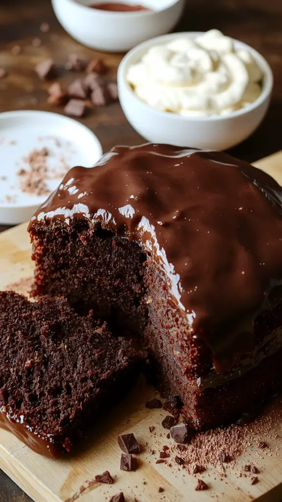 rich moist chocolate cake