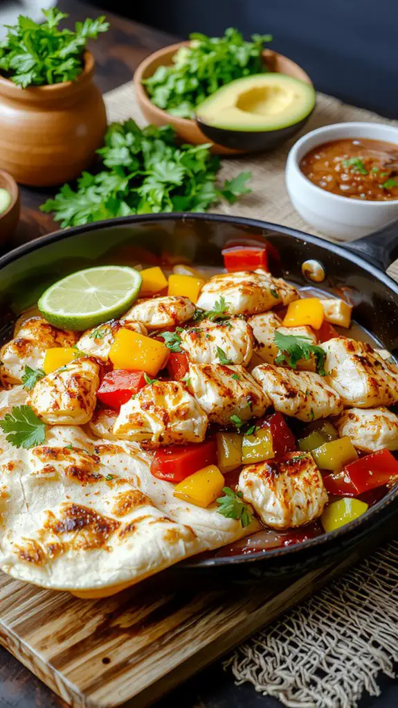 saut chicken lime serve